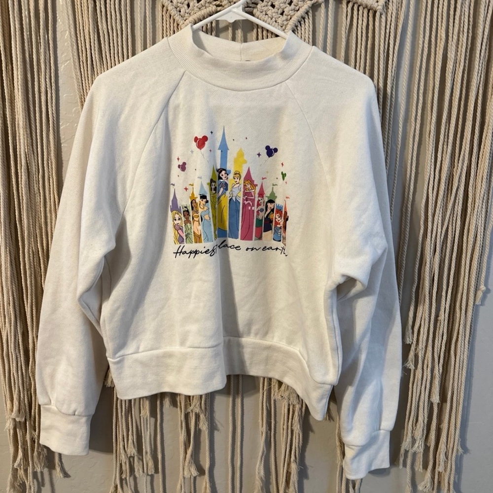 Hippie Rose Crop Crewneck
